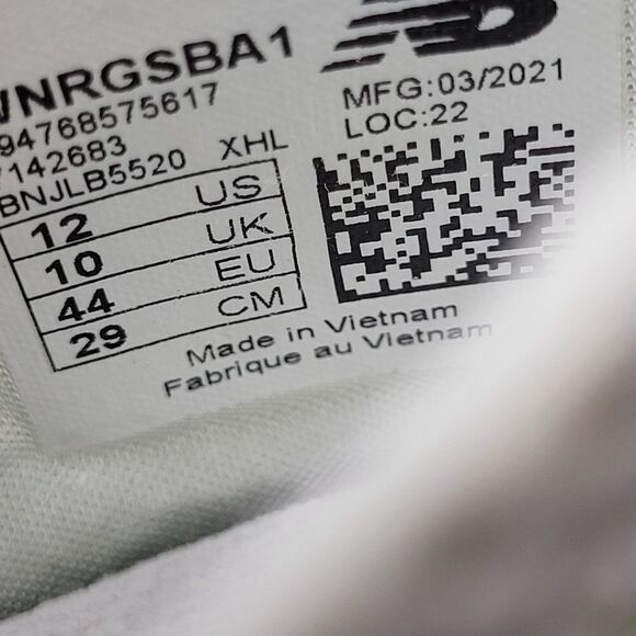 New Balance Nergize Sport v1 White Floral Sneakers Womens Size 12 WNRGSBA1 - Picture 8 of 9